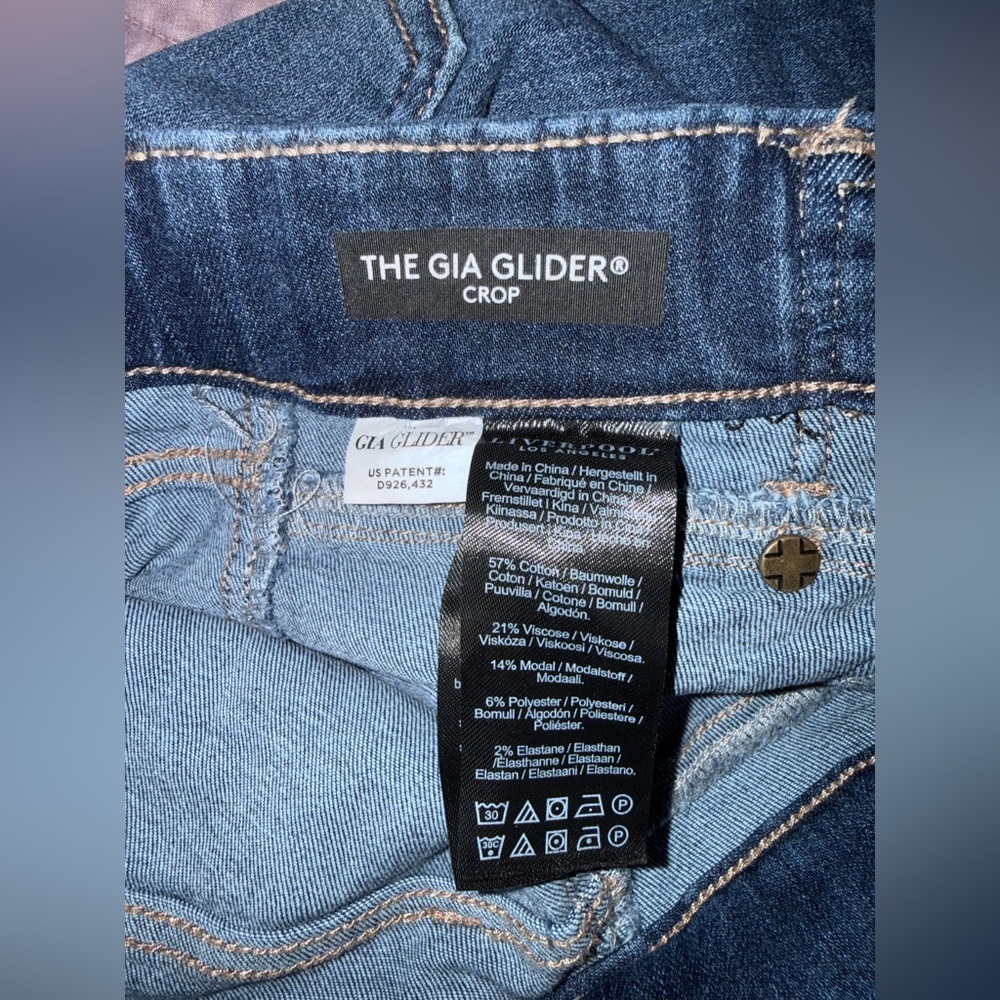 Liverpool Dark Blue Ankle Jeans - Picture 11 of 14